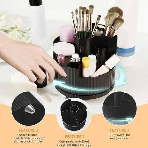 Soporte De Maquillaje X7, Organizador De Maquillaje Giratori