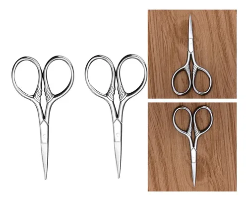 2 X Barba Belleza Inoxidable Bigote Cejas Nariz Recortar