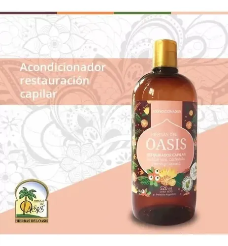 Acondicionador restaurador Oasis Libre De Parabenos, Aptos Veganos