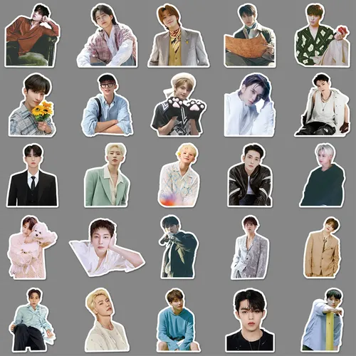 50 Piezas De Seventeen Graffiti Personalizado Korean Boy