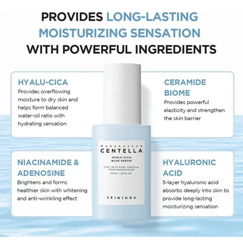 Skin1004 Madagascar Centella Hyalu-cica Blue Serum