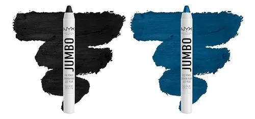 Lápiz Jumbo Nyx Para Ojos, Delineador Y Sombra, Negro Y