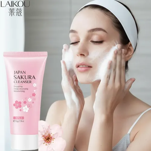 Gel Limpiador Facial Purificante Flor De Prunus Cerezo Japon