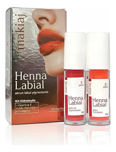 Henna Labial Makiaj Tinte Para Labios Con Acido Hialuronico