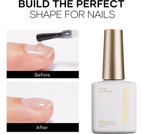 Capa Superior Mate Matte Gel Top Coat Dazvmox 15 Ml Hema