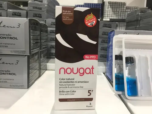 Tintura Semipermanente Nougat 5.7 Chocolate Sin Amoníaco 60ml Cubre Canas