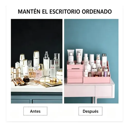 Organizador De Cosméticos De Escritorio Con Cajones Para Art