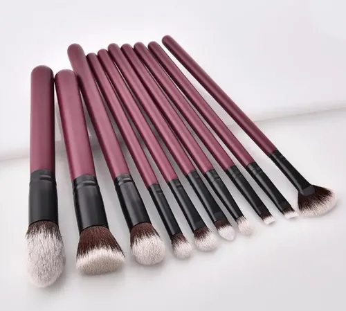 Set De 10 Brochas De Maquillaje