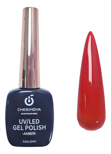 Esmaltes Traslucidos Amber Cherimoya 12 Ml Color 007
