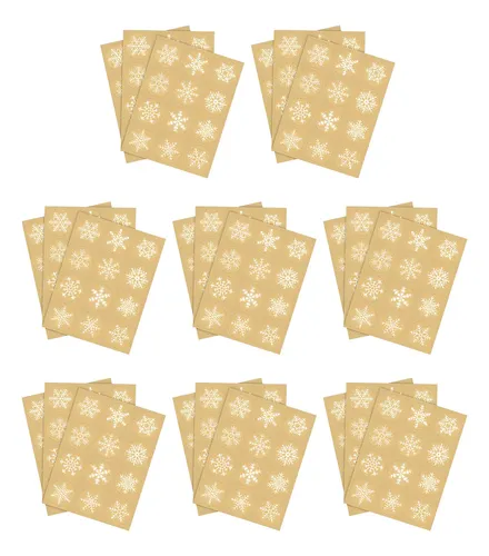 – Pegatinas De Copos De Nieve Decorativas Navideñas,