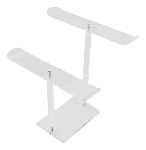 Soporte Acrílico Para Diadema, Tocado Liso 2 Niveles