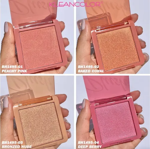 Kleancolor Plush Blush Tono Del Maquillaje Peachy Pink-01