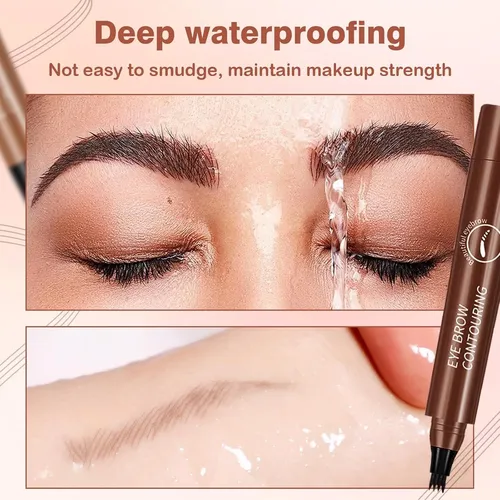 Lápiz Cejas Lanmok, 5 Colores, 4 Puntas, Waterproof