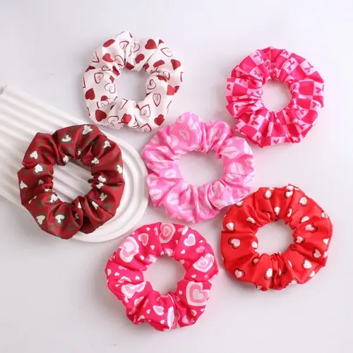 ..sxrw 6 Lindas Cintas For El Pelo Con Estampado Lazo Rosa..