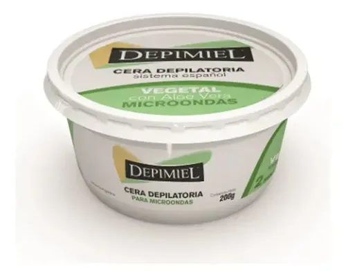 Cera Depilatoria Para Microondas Vegetal Depimiel 200g X12un