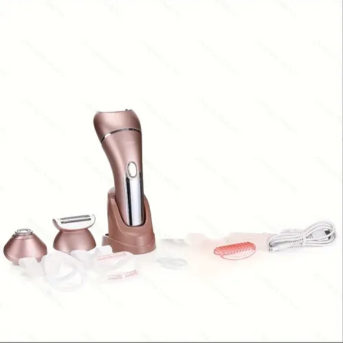 Depiladora Eléctrica Femenina 3 Cabezales Y Epilad