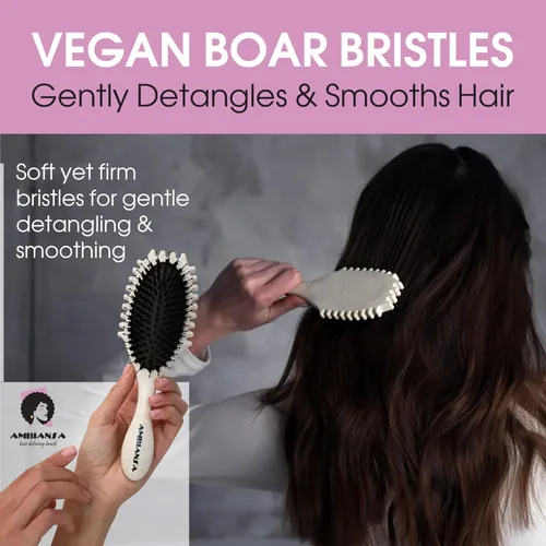 Cepillo Para El Cabello Ambiansa Con Cerdas Veganas De Jabal