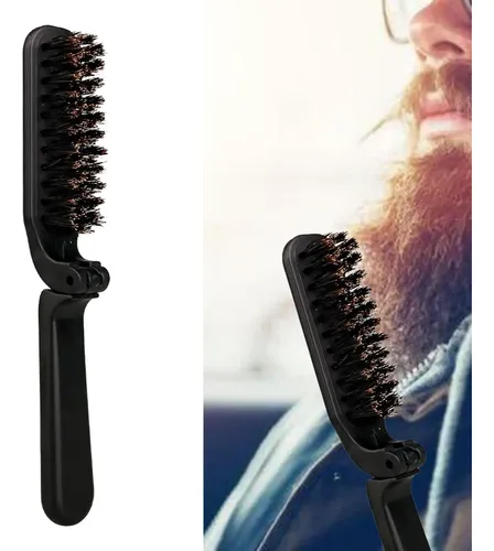 .cepillos Para Barba De Viaje Plegables, Funciona Con Aceite