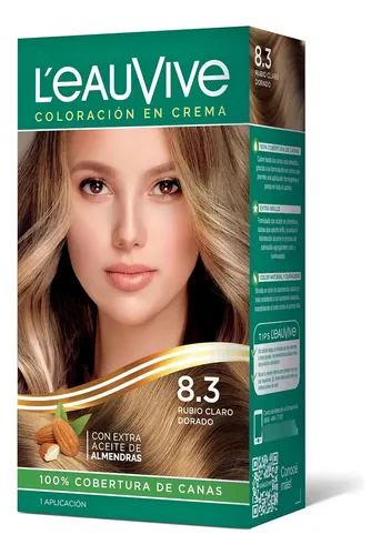 Tintura para el Cabello L’eau Vive Kit 83 Rubio Claro Dorado