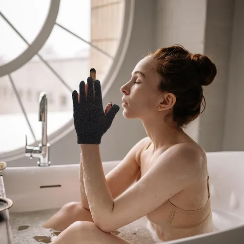 Guantes Exfoliantes De Baño 10 Uds Para Ducha