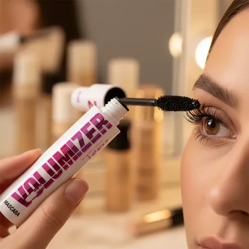 Maquillaje Mascara De Pestañas Negra Volumizer 2 En 1 Tejar
