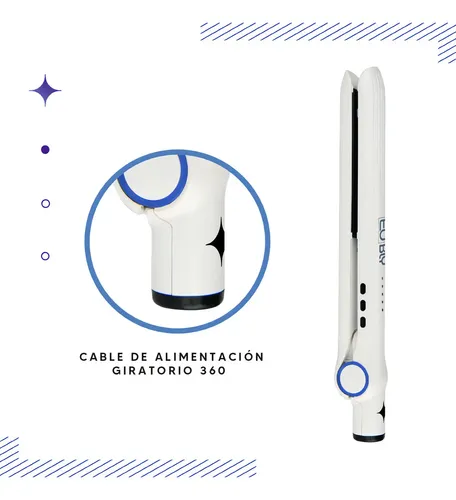 Plancha Alisadora De Pelo Eurobeauty Profesional Seco Humedo