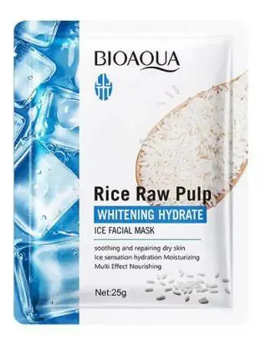 Mascarilla Facial Blanqueadora De Arroz Bioaqua X1