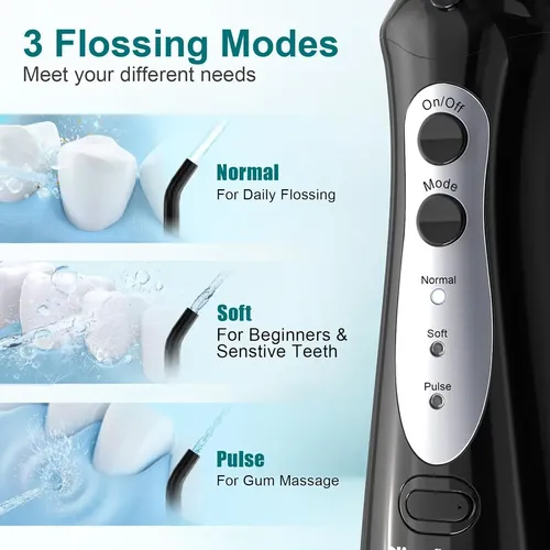 Nicefeel Agua Dental Flosser Teeth Pick – Carga Rápi…