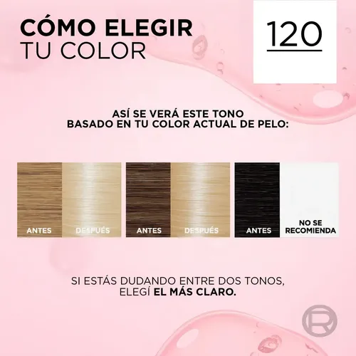 Kit Tintura Excellence Creme de L’Oréal Para Rubio Ultra Claro Natural 120 Sin Amoníaco