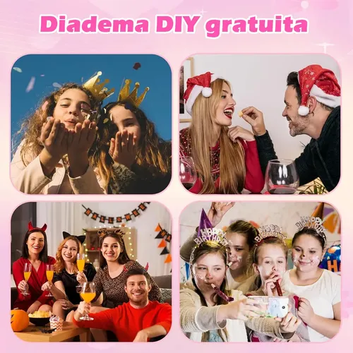 //25 Pzas Accesorios Para El Cabello Diademas Mujer Moda 2cm