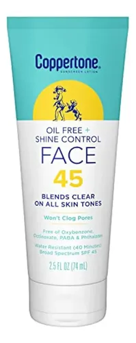 Coppertone Loción Facial De Protección Solar Sin