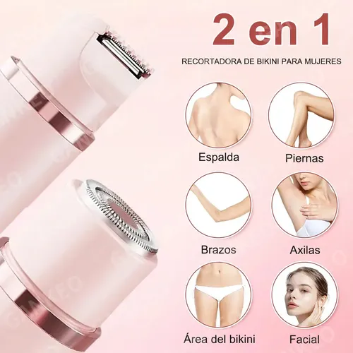 Depiladora Eléctrica 2 En 1 Para Mujer, Sin Dolor Y Dx ,,.
