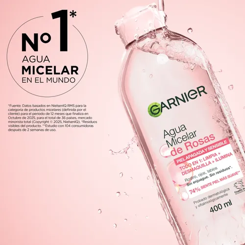 Agua Micelar De Rosas Garnier Skin Active 400ml
