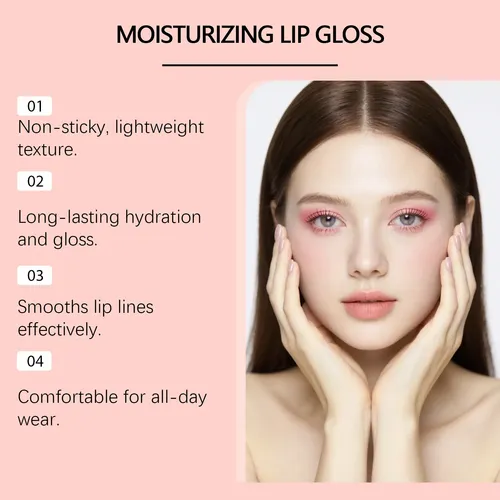 Brillo De Labios Hidratante Y Voluminizador En Rosa Anaranja