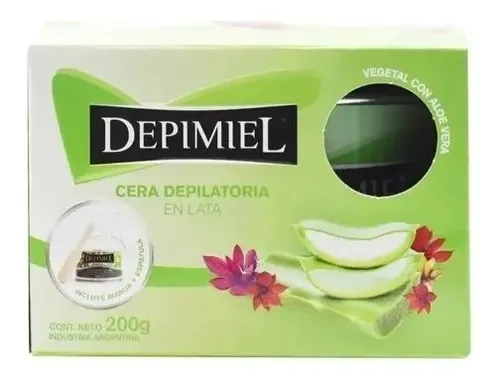 Cera Corporal Depimiel Lata Vegetal Piel Normal Aloe 200gr