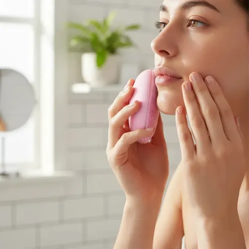 Cepillo Limpiador Facial Masajeador Tecnología T-sonic Fucsia