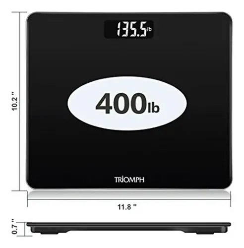 Báscula Digital De Baño Con Peso Corporal Triomph Ultra Slim
