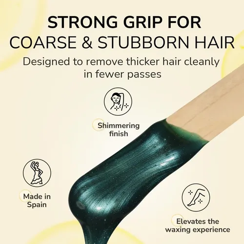 Dermwax Emerald Ocean Cera Dura Para Depilación Corporal
