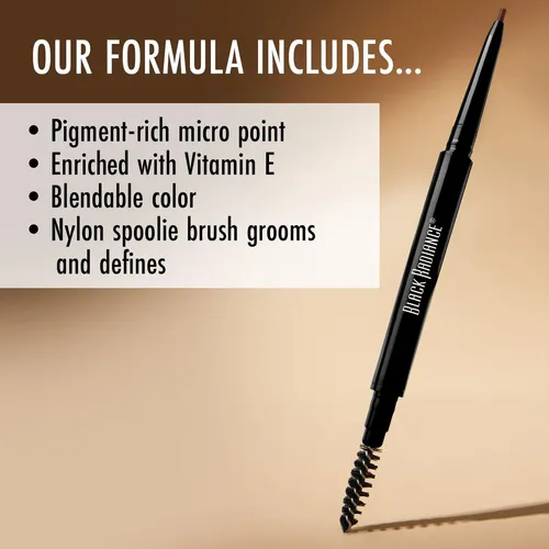 Delineador De Cejas De Precisión Black Radiance Ca6551