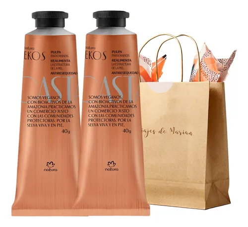 Natura Ekos Pulpa P/ Manos Hidratante Castaña Pack 2x