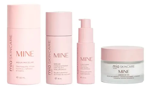 Mia Colors Skincare Kit Mine Micelar Serum Crema Contorno 3c