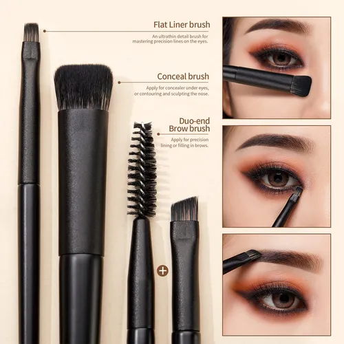 Juego De Brochas Para Sombras De Ojos Jessup T337 Profession