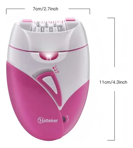 Depiladora Eléctrica Recargable Hatteker Mujer Pink
