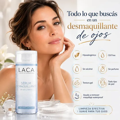 Serum Desmaquillante Ojos Labios Piel Sensible Laca Pack X2