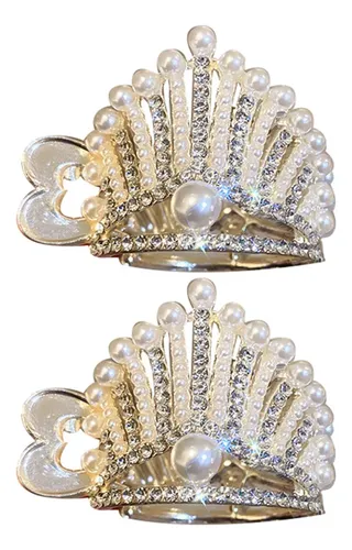 2 Broches Para El Pelo Con Diamantes De Imitación, Brillante