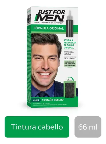 Tintura Shampoo Just For Men Fórmula Original Castaño Oscuro