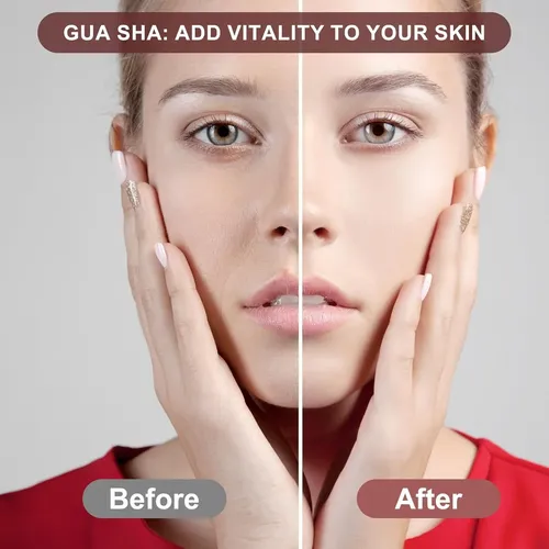 Herramienta Guasha Facial Metal Para Rejuvenecer Y Reducir B