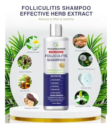 Champú Antifúngico Para Foliculitis, Dermatitis 250 Ml