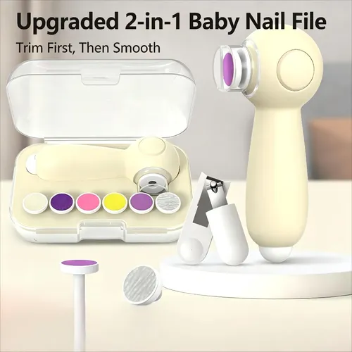 Lima De Uñas Eléctrica Recargable Por Usb Para Bebés
