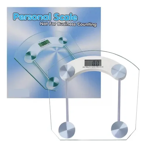 Balanza Digital Vidrio Templado, 180kg – 11385 Color Transparente